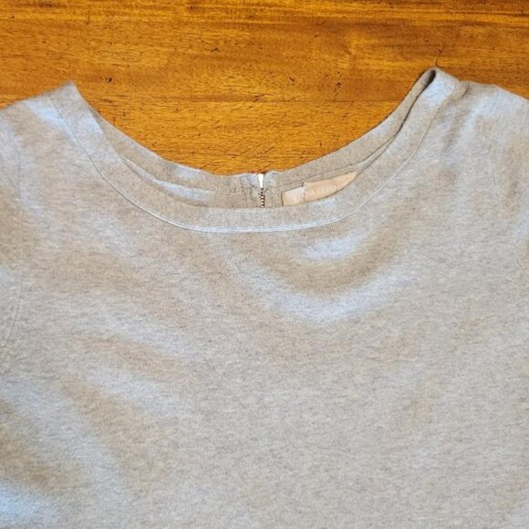 Banana Republic Gray Zip Up Sweater with Hot Pink Zipper in Back - Picture 6 of 11